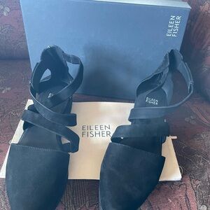 Eileen Fisher Women's Elegant Black Sandals